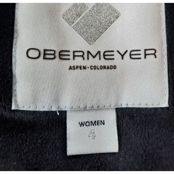 Obermeyer Women's 4 Aspen Resort Jacket Skiing Snowboarding Black Winter Coat - Picture 14 of 16